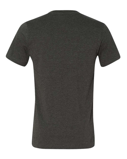Unisex Jersey Short-Sleeve V-Neck T-Shirt - Heather Dark Gray
