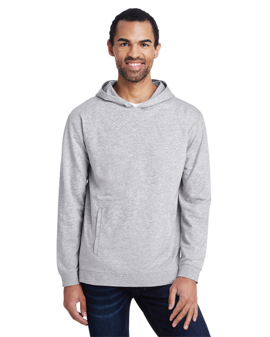 Unisex Light Terry Hoodie - Heather Gray