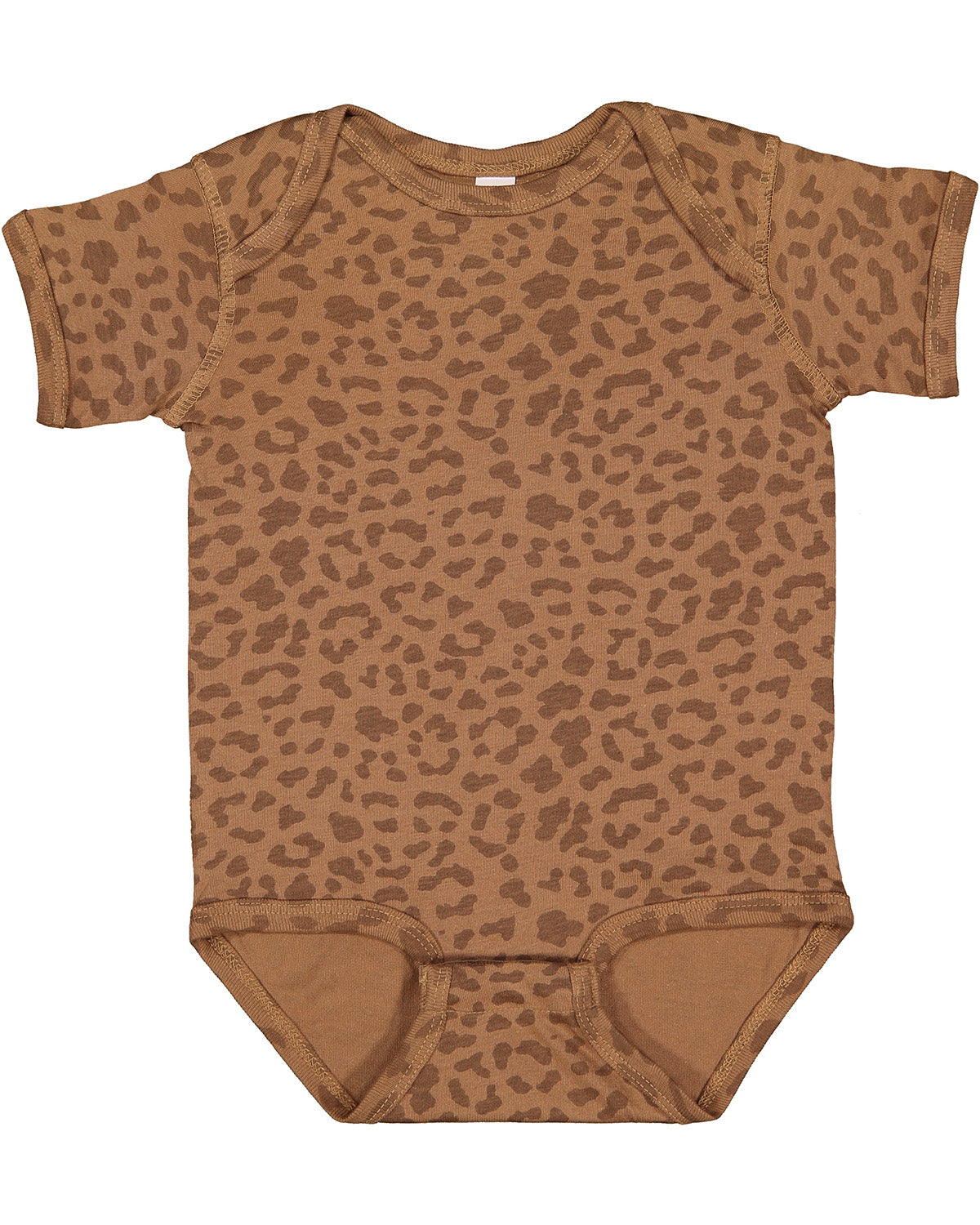 Infant Fine Jersey Bodysuit - Brown Leopard