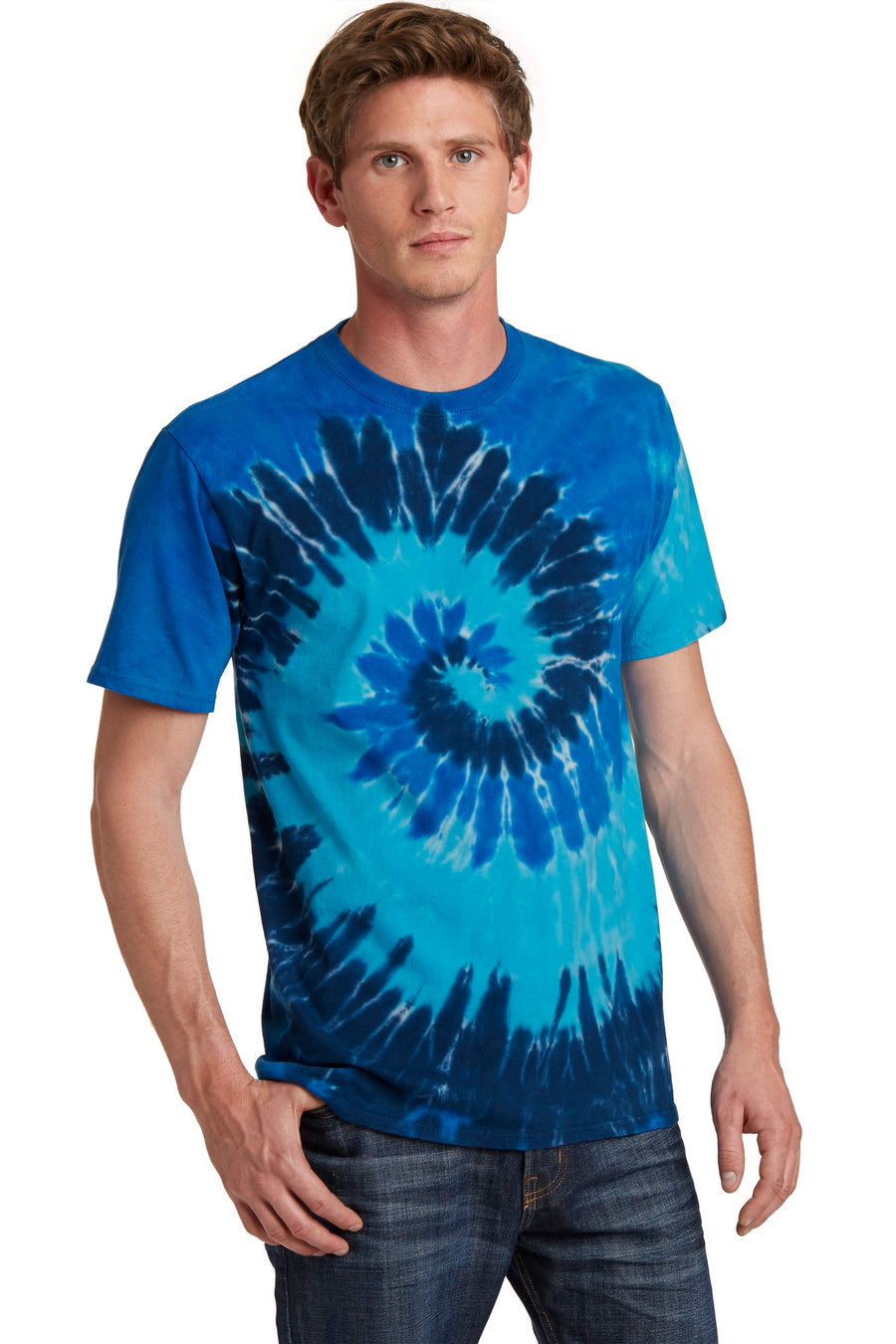 Unisex Tie-Dye Tee - Ocean Rainbow