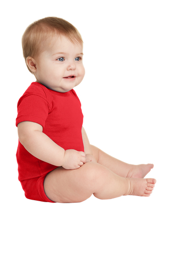 Infant Baby Rib Bodysuit - Red