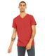 Bella + Canvas 3005CVC - Unisex Jersey Short-Sleeve V-Neck T-Shirt - Heather Red