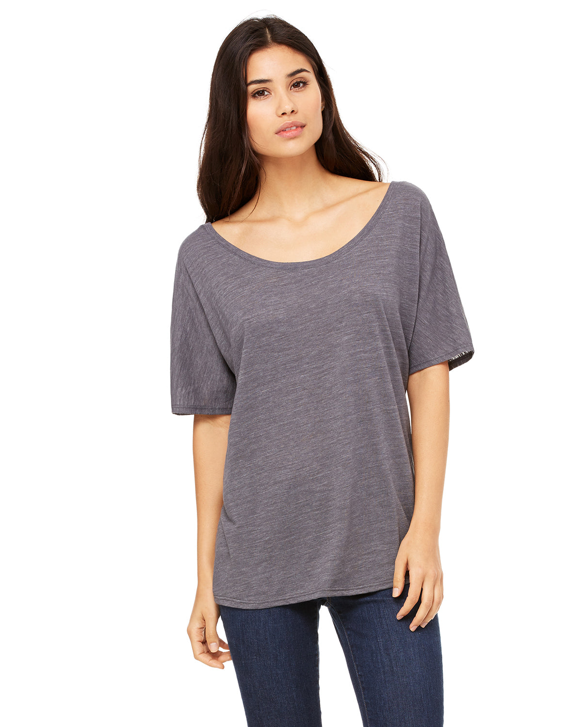 Women's Slouchy T-Shirt - Asphalt Slub