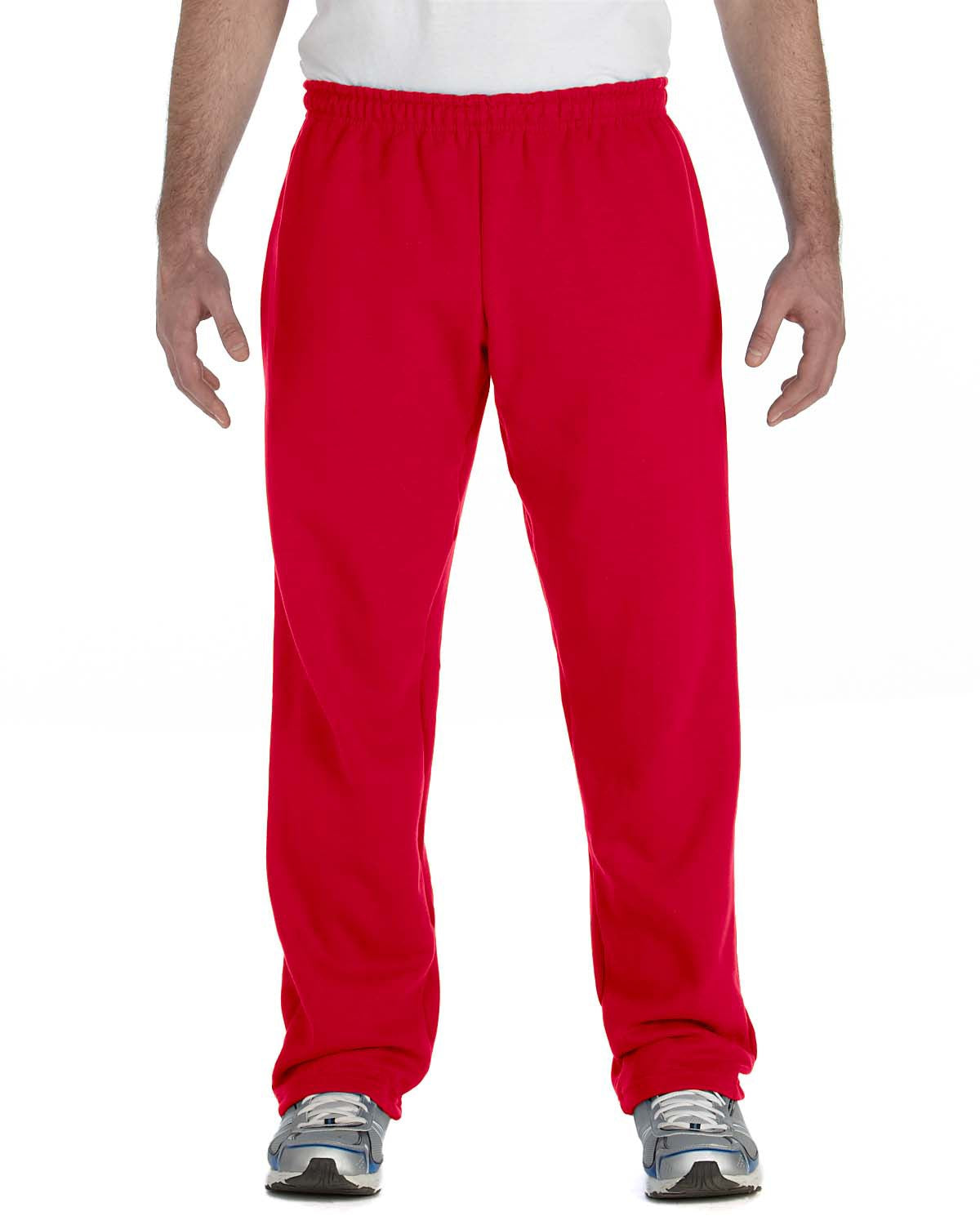 Unisex Heavy Blend™  50/50 Open-Bottom Sweatpants - Red