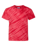 Youth One Color Tiger Stripe T-Shirt - Red