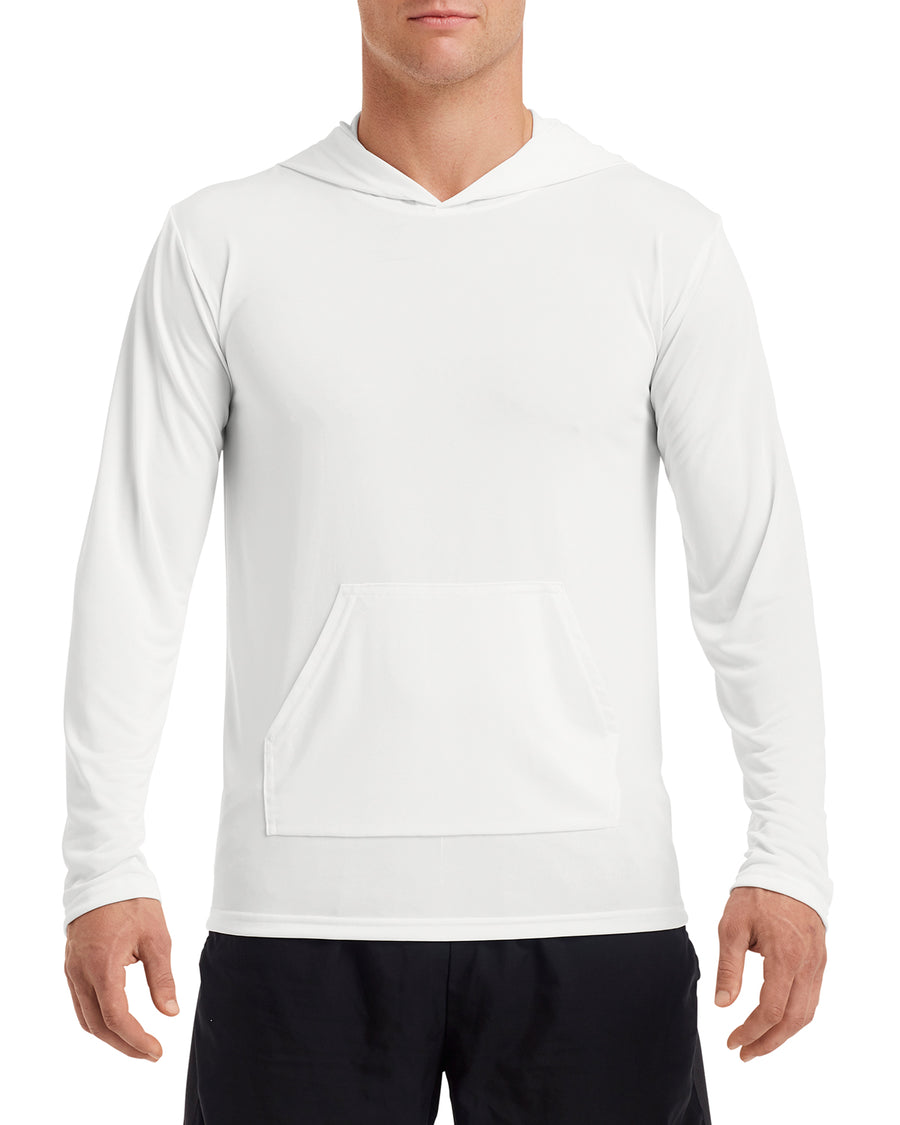 Unisex Performance®  Hooded T-Shirt - White