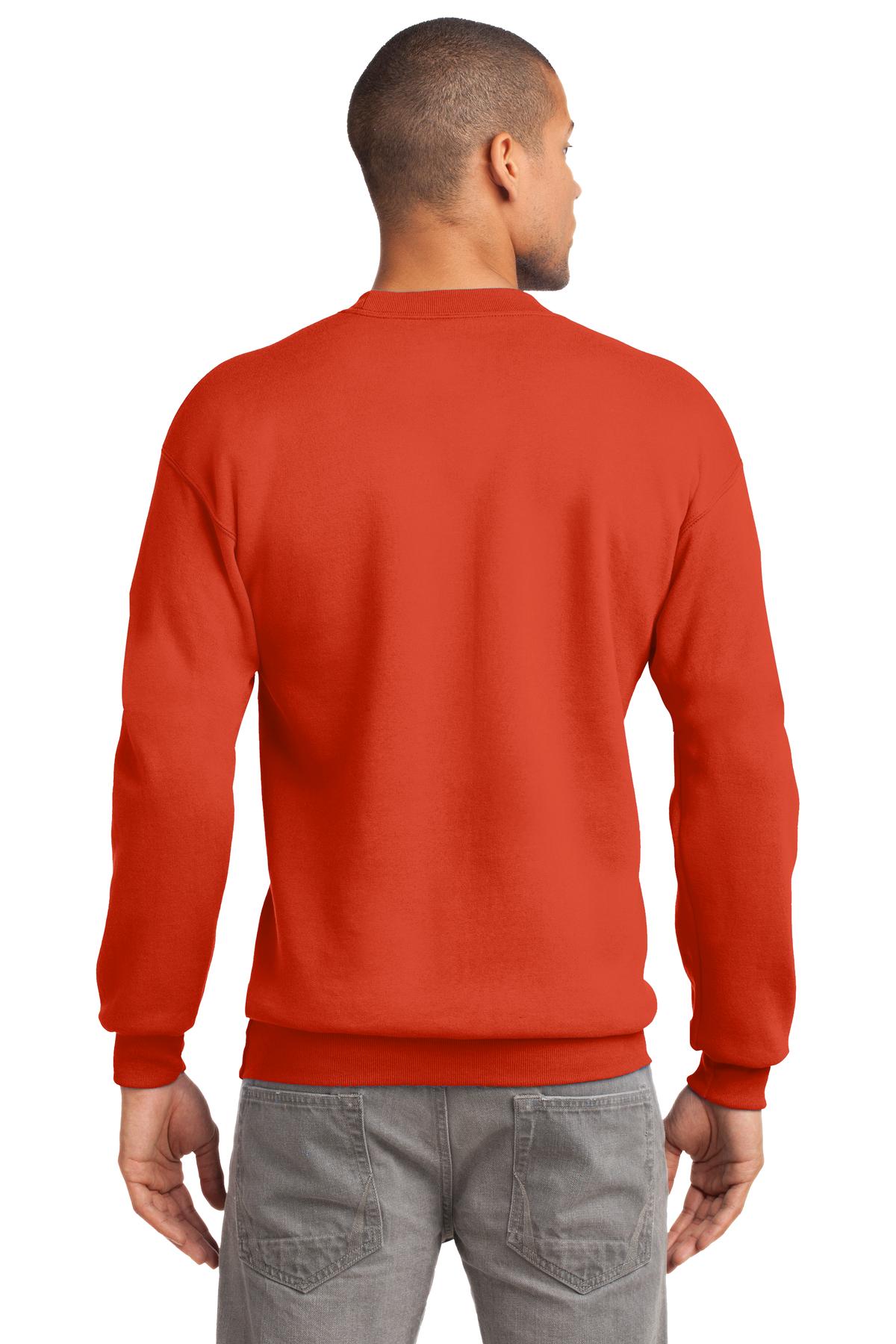 Unisex Essential Fleece Crewneck Sweatshirt - Orange