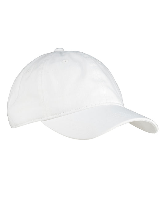 Pigment-Dyed Baseball Cap - White