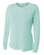 A4 NW3002 - Women's Long Sleeve Cooling Performance Crew Shirt - Pastel Mint