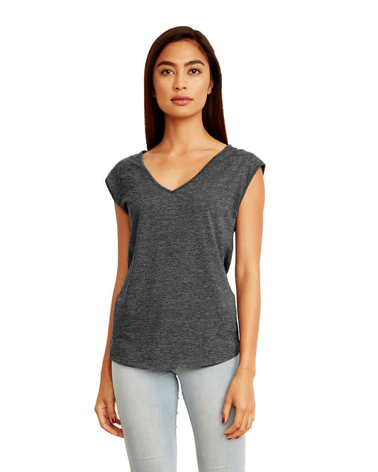 Women's Festival Sleeveless V - Charcoal