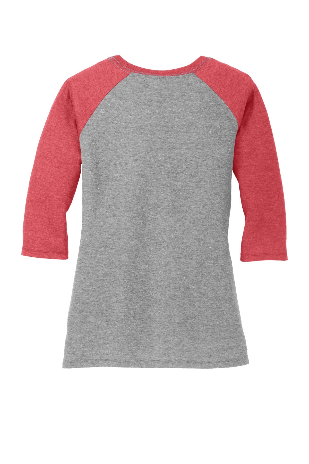 Women's Perfect Tri 3/4-Sleeve Raglan - Red Fr / Gray Fr