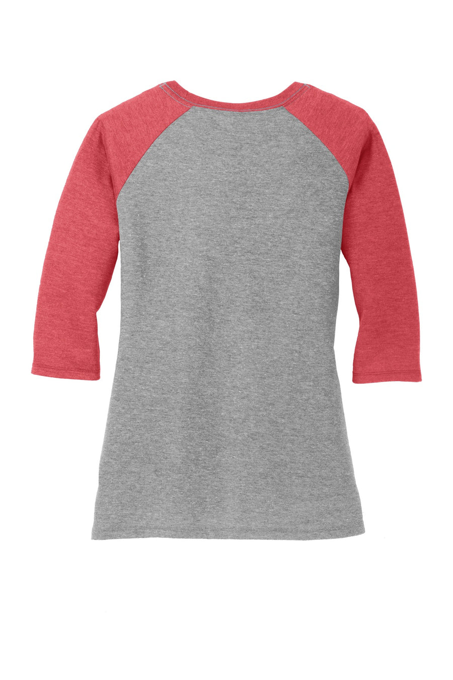 Women's Perfect Tri 3/4-Sleeve Raglan - Red Fr / Gray Fr