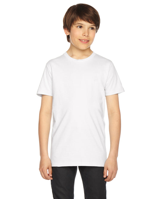 Youth Fine Jersey Short-Sleeve T-Shirt - White