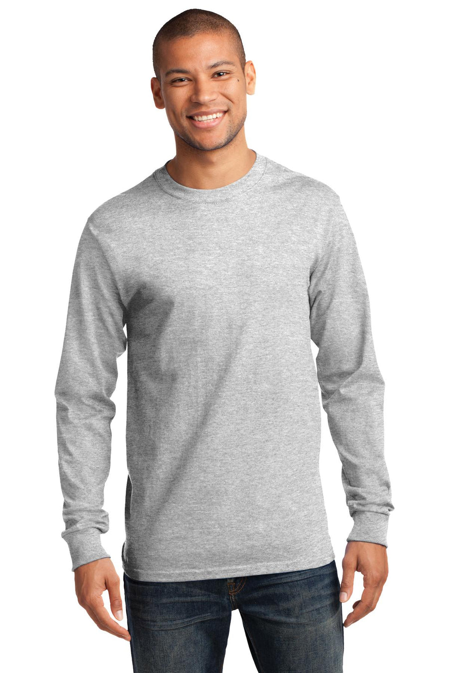 Unisex Long Sleeve Essential Tee - Ash
