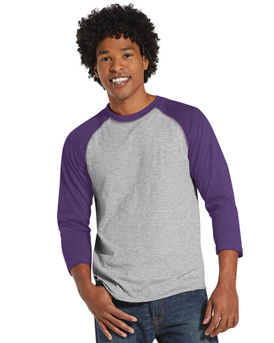 Baseball T-Shirt - Vintage Heather / Vintage Purple