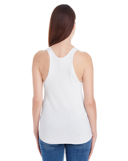 Women's Poly-Cotton Racerback Tank - White