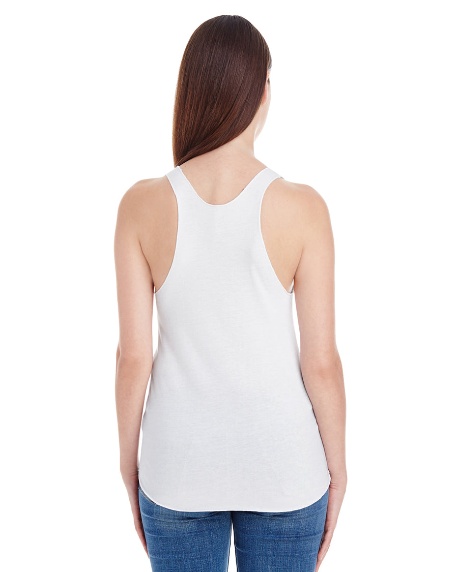 Women's Poly-Cotton Racerback Tank - White