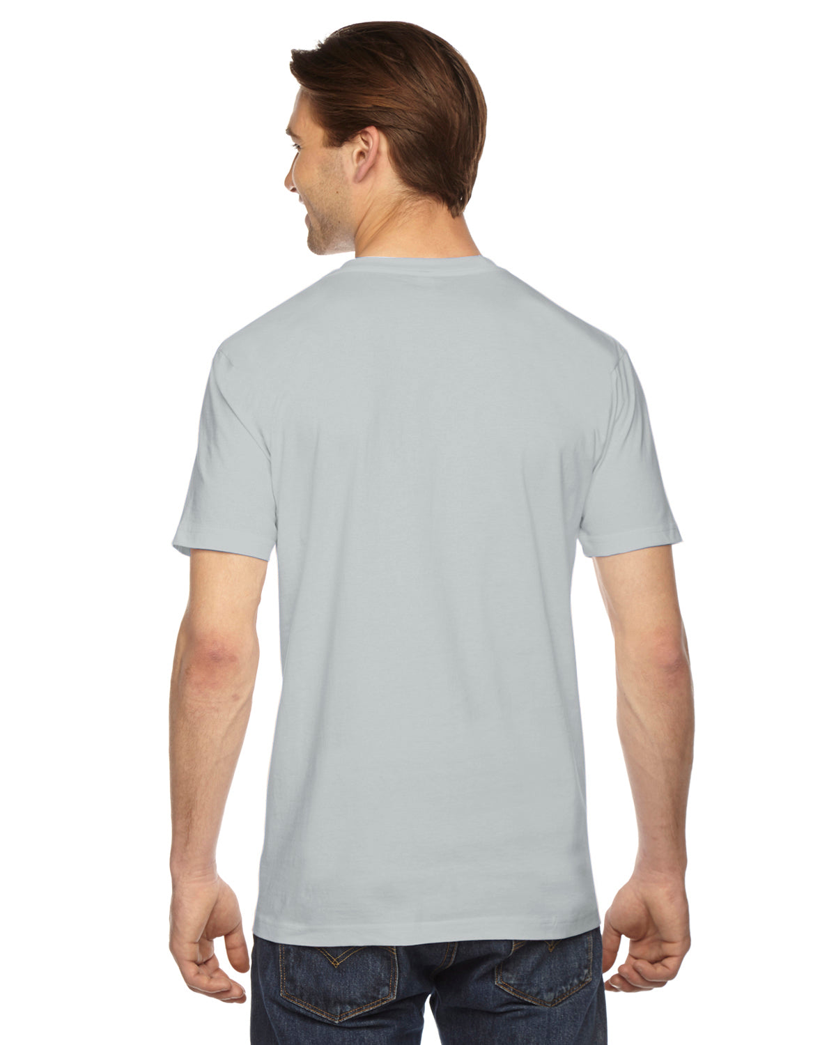 Unisex Fine Jersey Short-Sleeve T-Shirt - New Silver