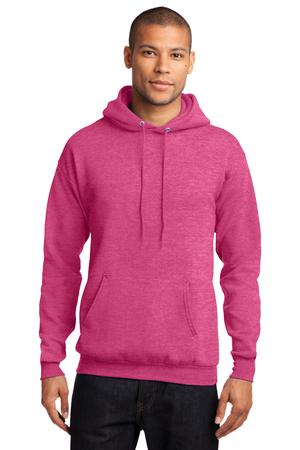 Unisex Core Fleece Pullover Hoodie - Heather Sangria
