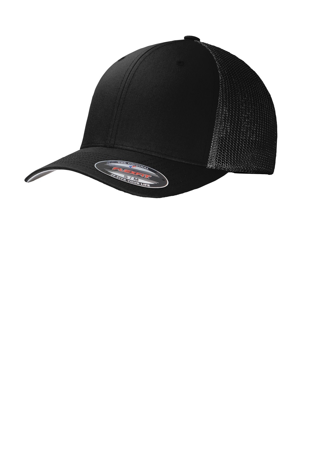 Flexfit Mesh Back Cap - Black / Black