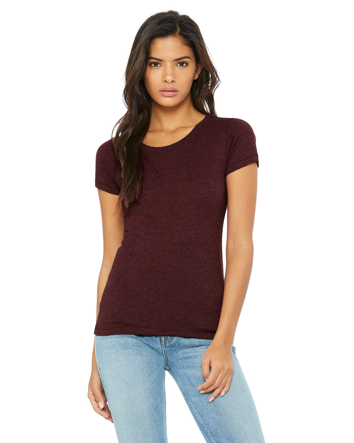 Women's Triblend Short-Sleeve T-Shirt - Maroon Triblend