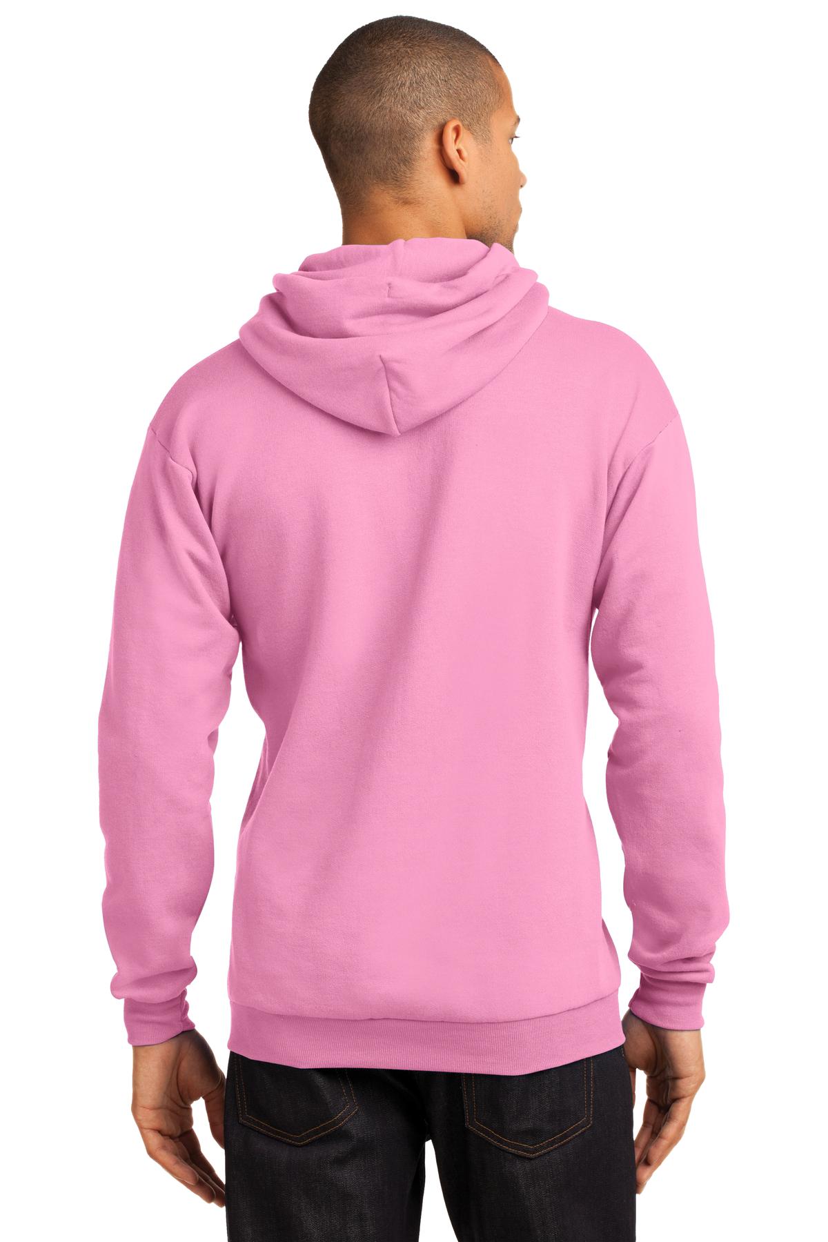 Unisex Core Fleece Pullover Hoodie - Candy Pink
