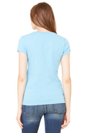 Women's Jersey Short-Sleeve V-Neck T-Shirt - Baby Blue