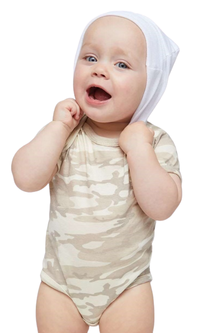 Infant Fine Jersey Bodysuit - Natural Camo