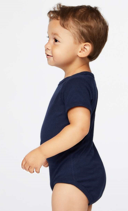 Infant Fine Jersey Bodysuit - Navy