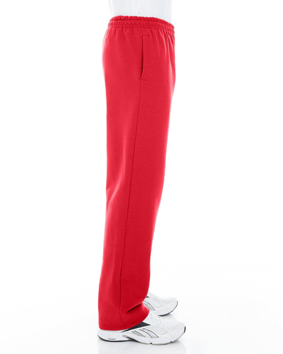 Unisex Heavy Blend™  Open-Bottom Sweatpants with Pockets - Red