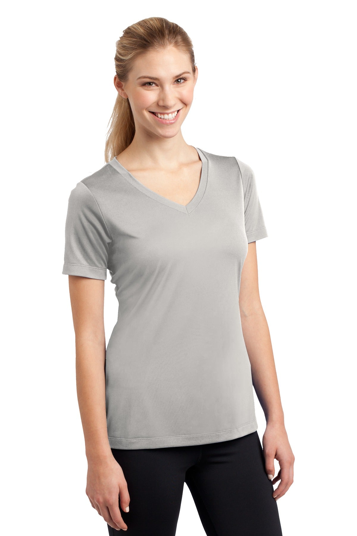 Women's PosiCharge Competitor V-Neck Tee - Silver