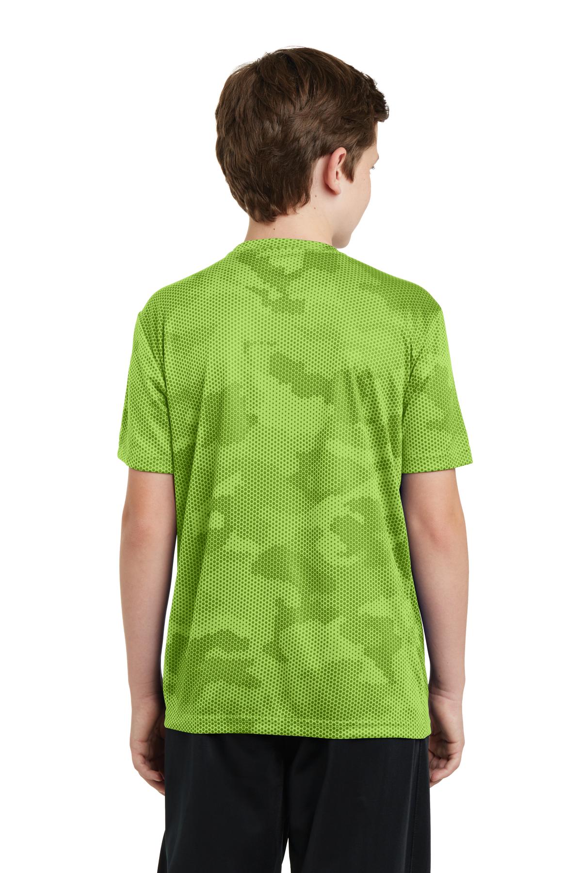Youth CamoHex Tee - Lime Shock