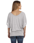 Women's Flowy Draped Sleeve Dolman T-Shirt - Heather Athletic