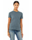 Bella + Canvas 6400CVC - Women's Heathered Relaxed Jersey Short-Sleeve T-Shirt - Heather Slate