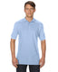 Gildan G828 - Unisex Premium Cotton®  Double Piqué Polo - Light Blue
