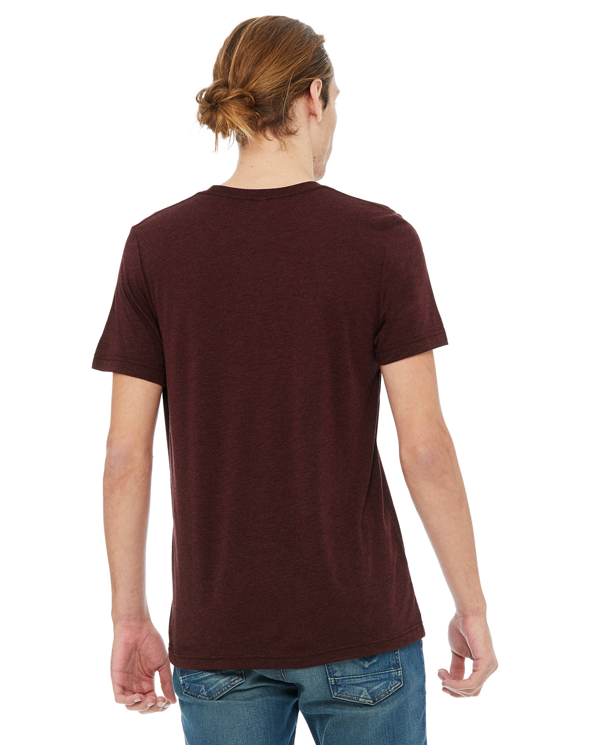Unisex Heather CVC T-Shirt - Heather Cardinal