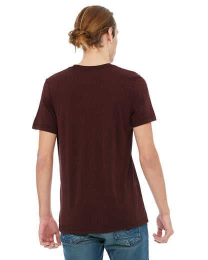 Unisex Heather CVC T-Shirt - Heather Cardinal