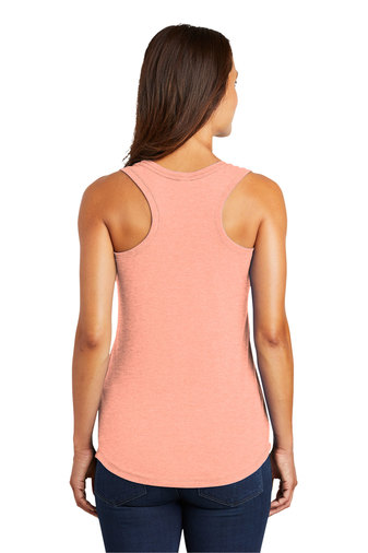 Women's Perfect Tri Racerback Tank - Heather Dusty Peach