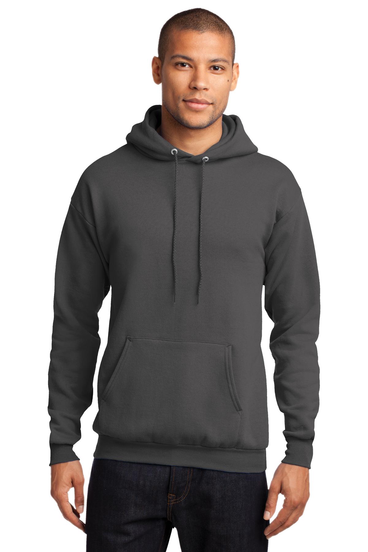 Unisex Core Fleece Pullover Hoodie - Charcoal