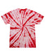 Tie-Dye CD100Y - Youth 100% Cotton T-Shirt - WHITE/ RED
