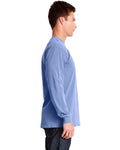 Unisex Inspired Dye Long-Sleeve Crew - Peri Blue