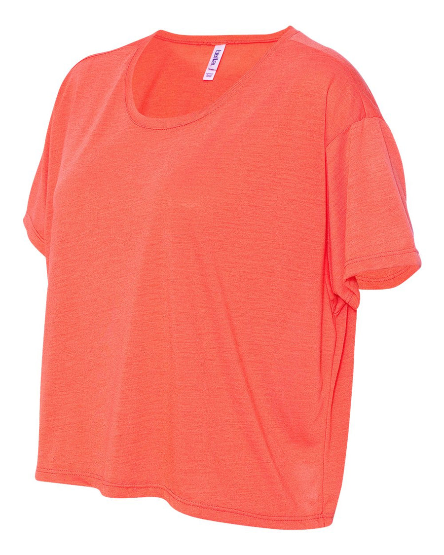 Women's Flowy Boxy T-Shirt - Coral