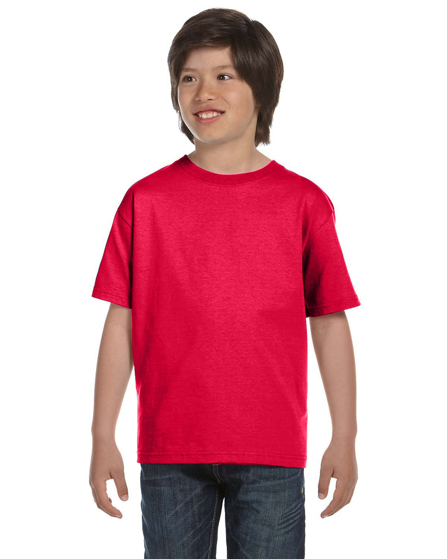 Youth 50/50 T-Shirt - Sport Scarlet Red