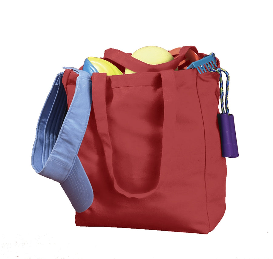 Canvas Book Tote - Red