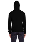Unisex Triblend Full-Zip Light Hoodie - Solid Black Triblend
