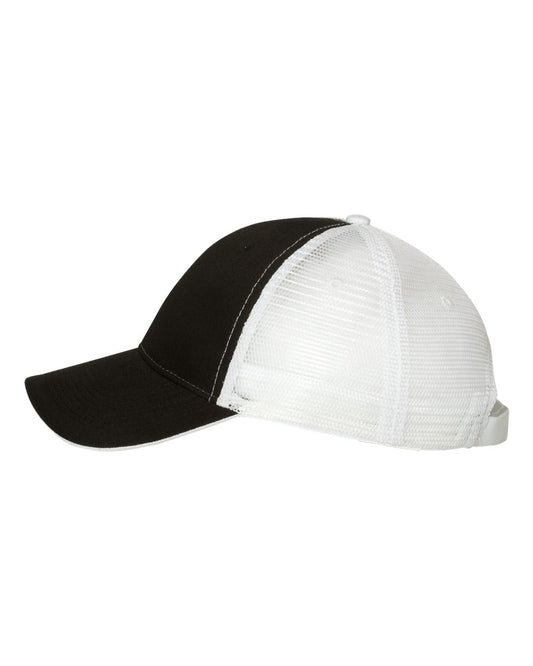 Sandwich Trucker Cap - Black / White