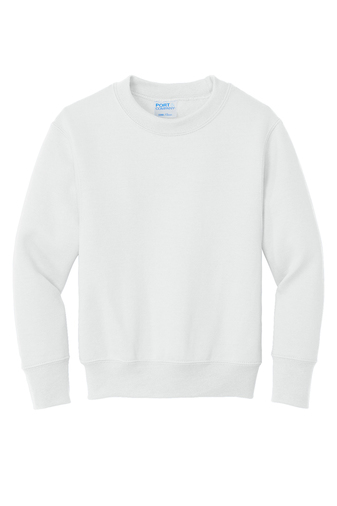 Youth Core Fleece Crewneck Sweatshirt - White