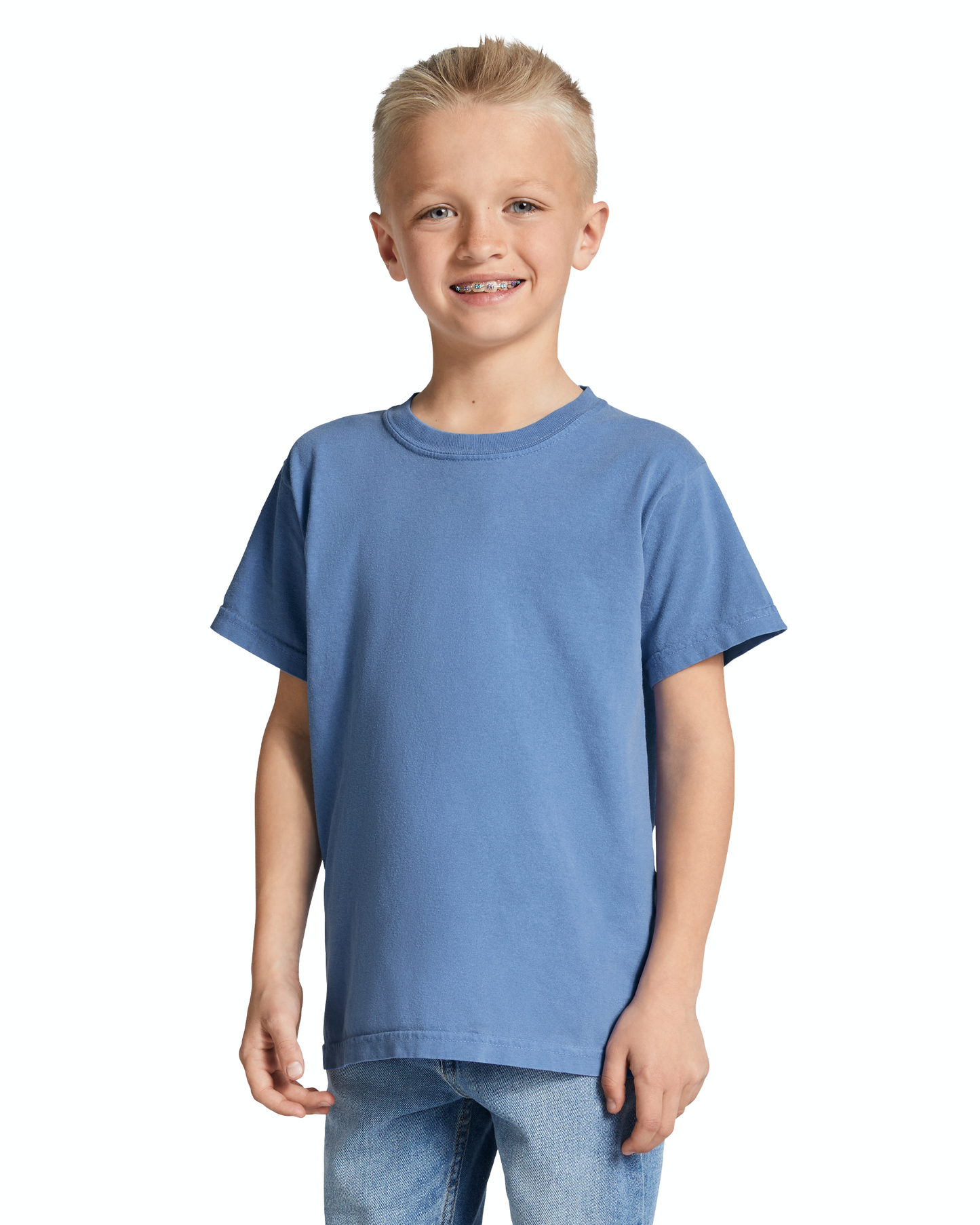 Youth Midweight RS T-Shirt - Washed Denim
