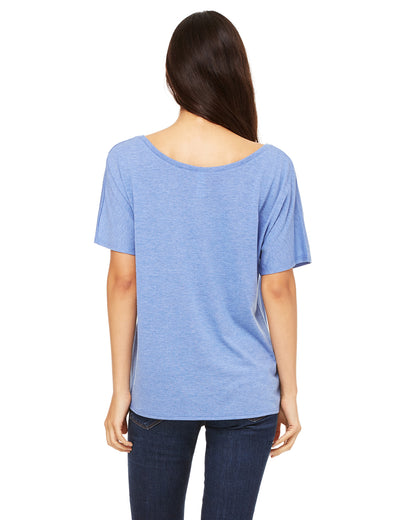 Women's Slouchy T-Shirt - Blue Triblend