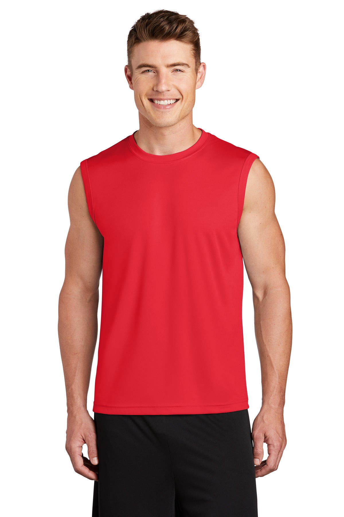 Men's Sleeveless PosiCharge Competitor Tee - True Red